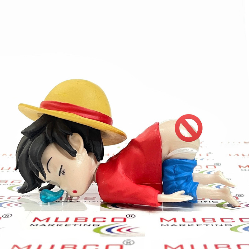 Mubco One Piece Monkey D Luffy Sweet Dreams Mini Figure PVC Anime Collectible Toy Gift(Multicolor, Red)