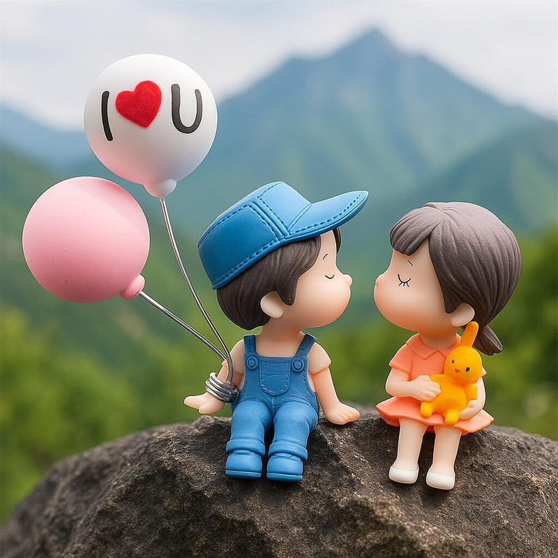 GRABITOZ Cute Cupple(Multicolor)