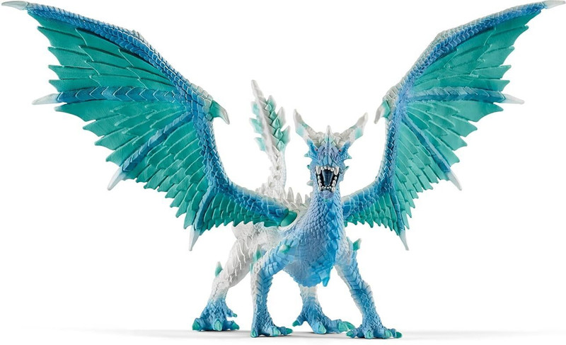 Mallexo 3D Realistic Big Size Flying Dragon with Wings Action Figure Toy for Kids(Blue)