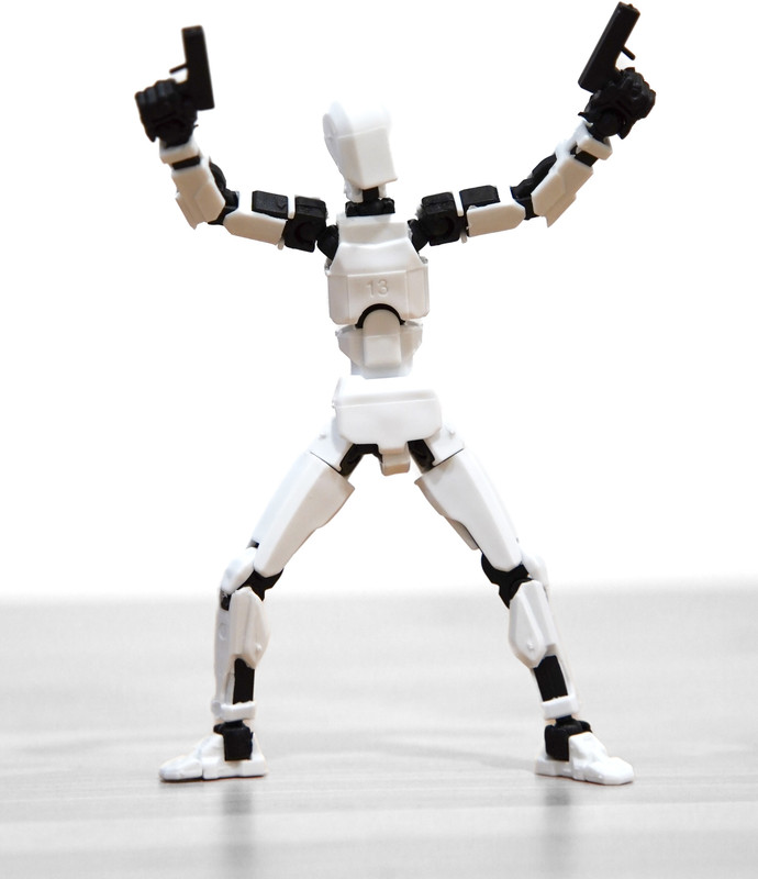 Coco Labs Zus-13 Action Figure(White, Black)