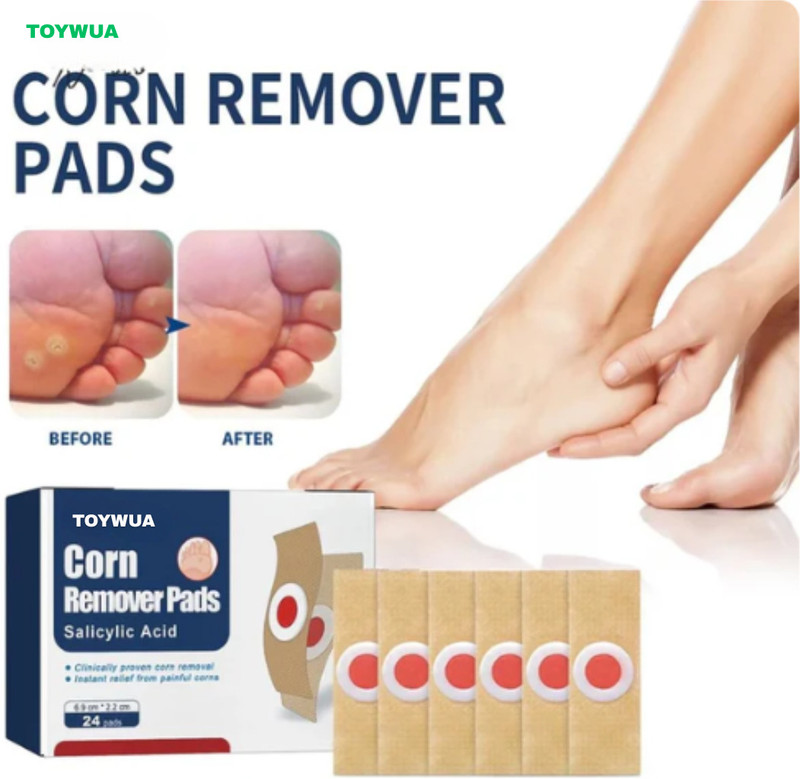 Toywua CORN REMOVER PADS MEDICATED CORN PATCH Adhesive Band Aid(Set of 24)