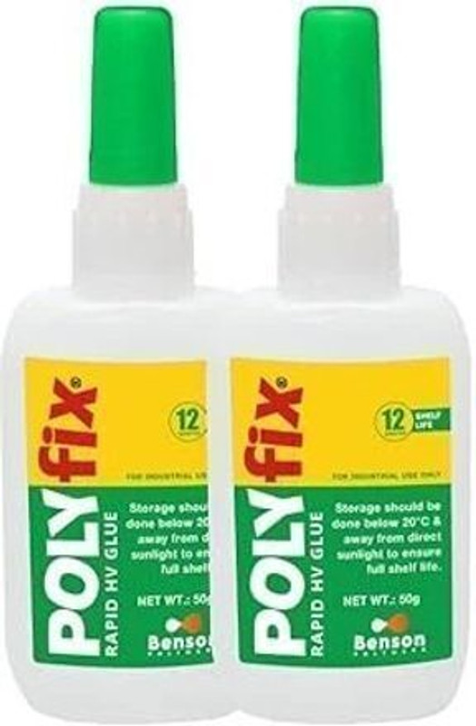 POLYFIX Rapid HV Glue For MDF, Furniture, PVC/WPC Board, Mica, Charcoal, Stone, Ceramic Adhesive(100 g)