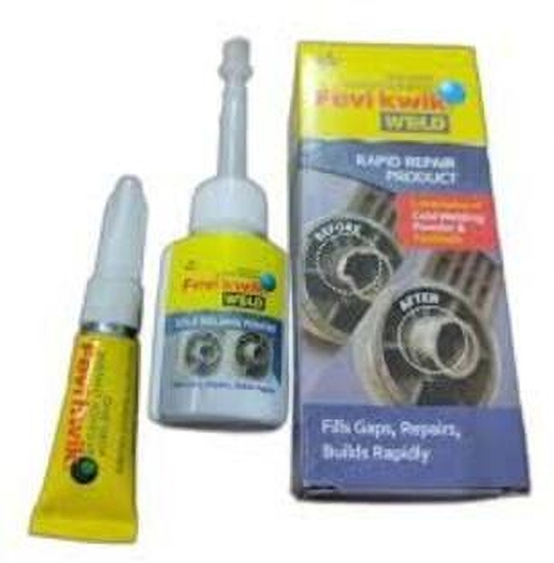 FEVIKWIK Weld (15 Gram Weld + 2 Gram Powder) Pack of 5 Pcs Adhesive(17 g)