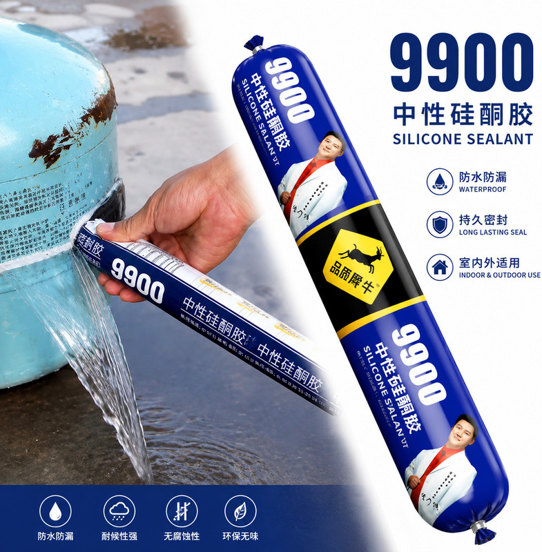 VBCART Waterproof Silicone Sealant,HIGH STRENGTH SILICON SEALNT Adhesive (750 g) Adhesive(700 ml)