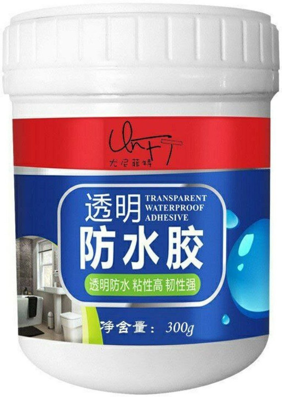 GAURINANDAN Adhesive Glue With Brush,Transparent Waterproof Crack Seal Glue For Roof Leakage Glue(300 ml)