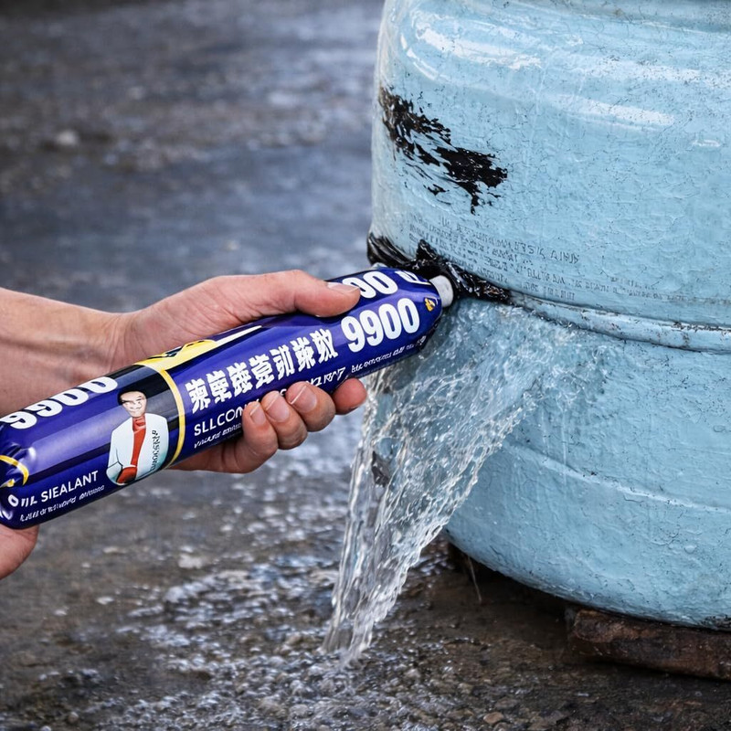 fenku mart Roof Leakage Repair Waterproof Sealant 9900 | Fast Dry Silicone Adhesive Glue(749 ml)