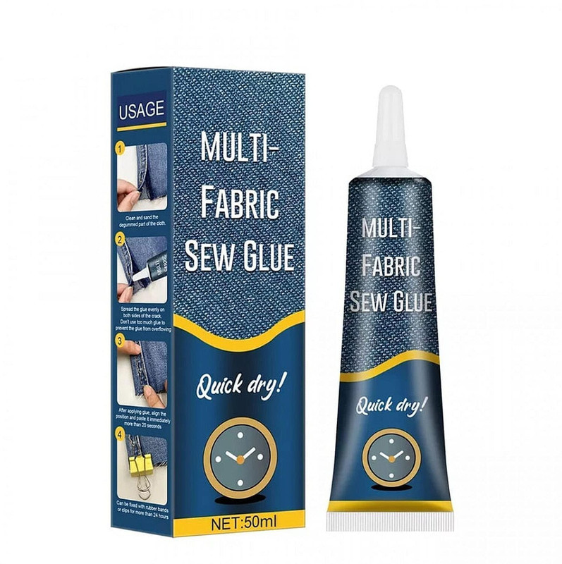 premtreads Quick Dry Multi Fabric Sew Glue, Cloth Repair Sew Glue Glue(50 ml)