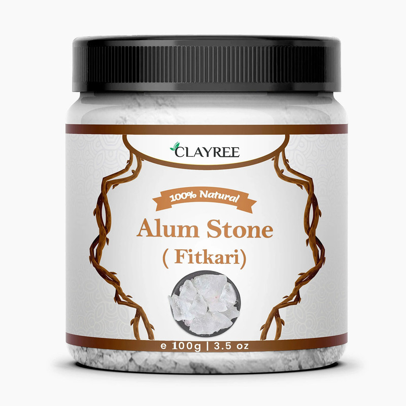 Clayree Alum Stone (Fitkari) For men and Women(100 g)