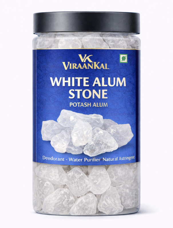 VIRAANKAL Alum Stone | Fitkari Stone | Alum | Sphatika | Padikaram | Phitkari Stone(300 g)