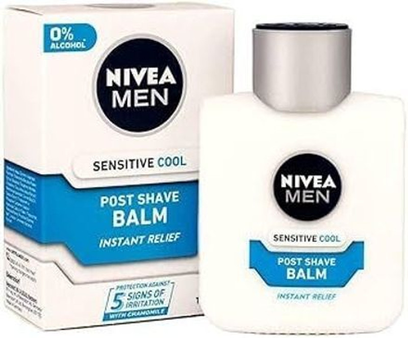 Nivea Men Sensitive Cool Post Shave Balm with Zero Percent Alcohol (100 ML)(100 ml)