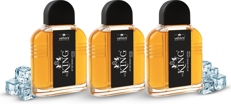 VETONI Ice King After Shave Lotion Red Cooling, Irritation-Free Skin Pack of 2(100 ml)