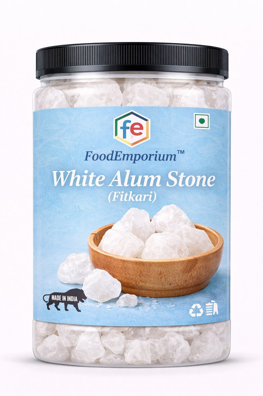 FoodEmporium Fitkari Stone | Alum Stone | Phitkari |Alum Stone For Water Purification, Vastu(350 g)