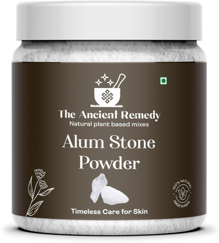THE ANCIENT REMEDY Pure Alum Stone Powder for Face, Skin Tightening, Acne, Glow & Pore Cleansing(160 g)