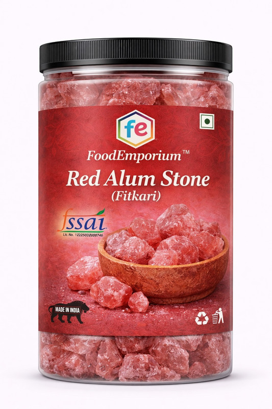 FoodEmporium Red Alum Stone Lal Phitkari Block for After Shave, Water Purifier, Skin Care(300 g)