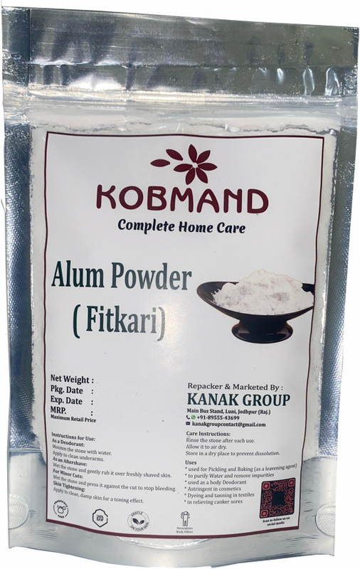 KOBMAND Alum Powder Fitkari Stone Powder(200 g)