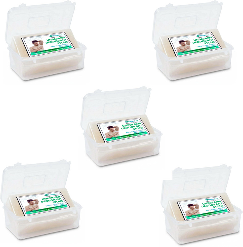 Alumzen After Shave Block Natural Potassium Alum (Fitkari) | No Fragrance Pack of 5(500 g)