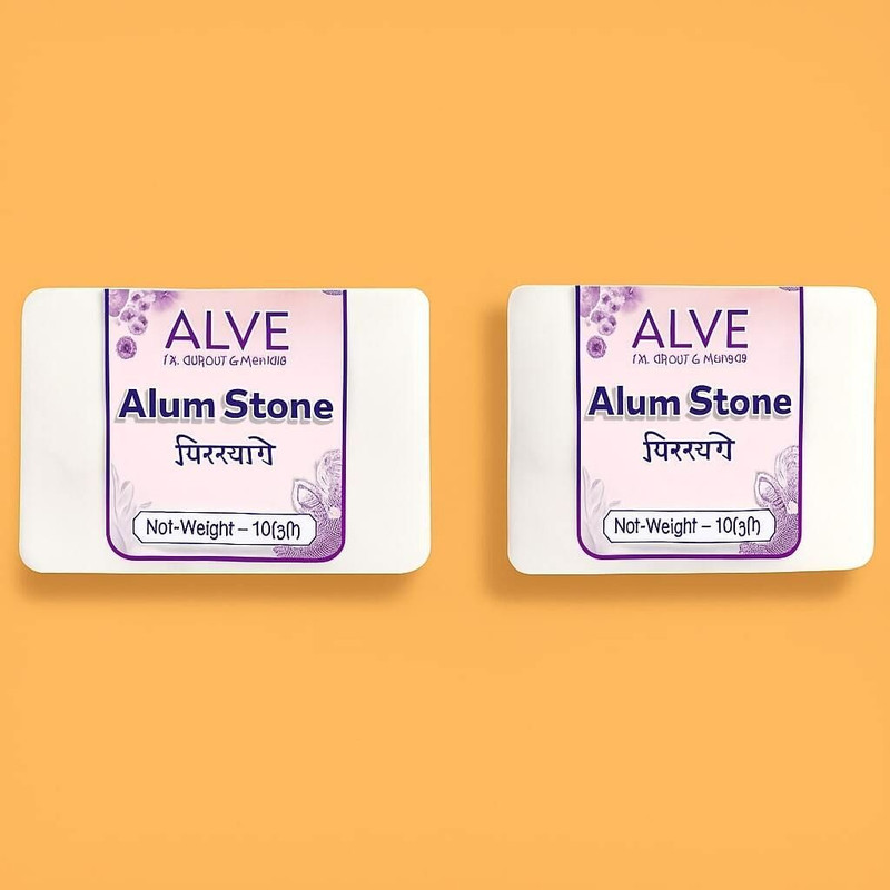 ALVE PROFESSIONAL Natural Fitkari Alum Stone 1 Pack for Daily Use(500 g)