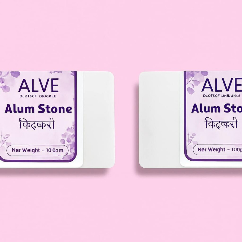 ALVE PROFESSIONAL Alum Stone Fitkari Bars 100g Each for Skin and Shaving Use(100 g)