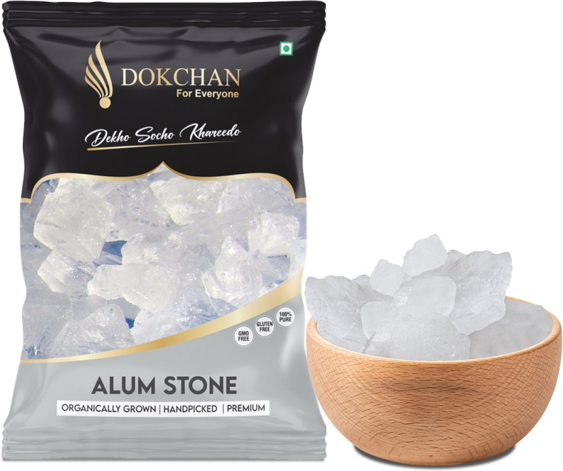 DOKCHAN Phitkari White Stone - Fitkari Safed Crystals - Potassium Alum(100 g)