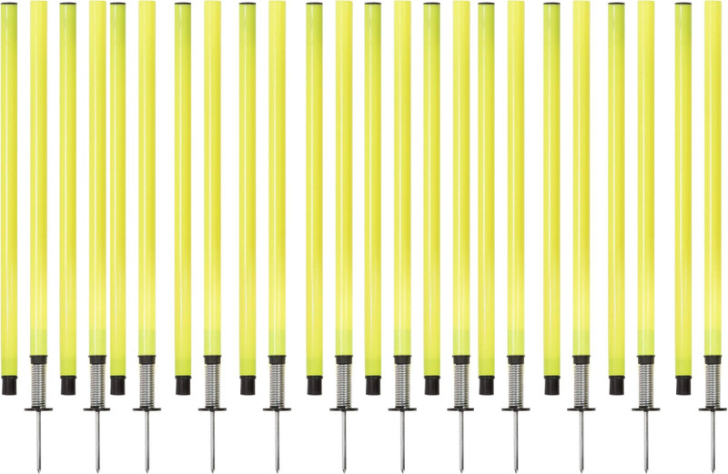 YMD 5 Pcs Training Agility Poles 5ft Slalom Adjustable Soccer Training Pole Two Piece Agility Pole(Pack of 5)