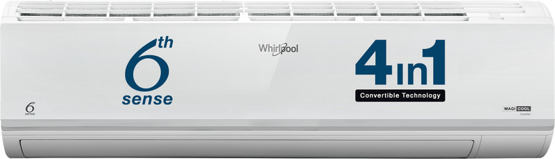 Whirlpool 2023 Model 1.5 Ton 5 Star Split Inverter Convertible 4-in-1 Cooling 6th Sense Technology AC(Magicool 15T 5S INV CNV S3I3AD0 (SAl18B53MCD0), White)