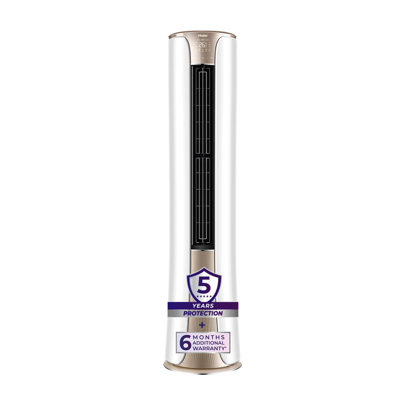 Haier 2026 Model 2 Ton 3 Star Tower HEXA Inverter with Wi-fi AC(HTI24S-GAI3NB-I,HTO24-3NB-I, Gold)