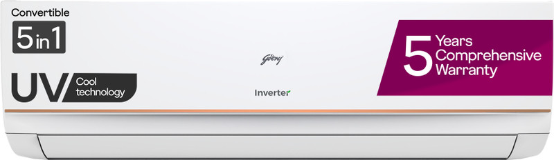 Godrej 2022 Model 1.5 Ton 3 Star Split Inverter AC(AC 1.5T GIC 18TTC3-GVA UVC, White, Gold)