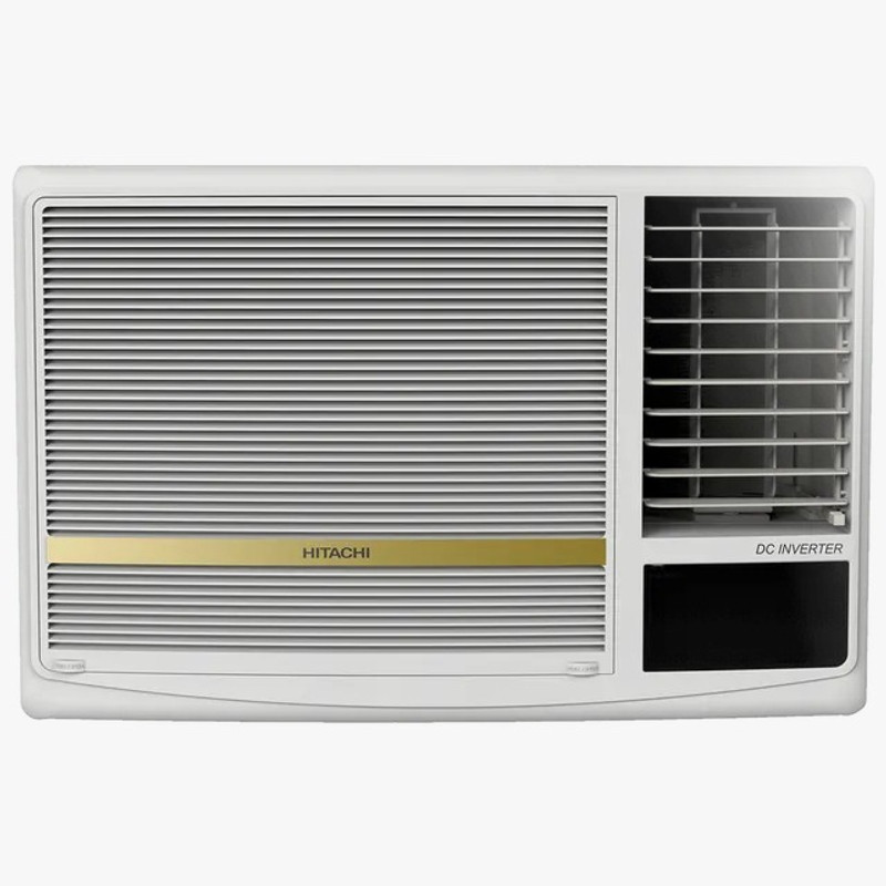 Hitachi 2025 Model 1.5 Ton 3 Star Window Inverter AC - White(RAW318HHEO)