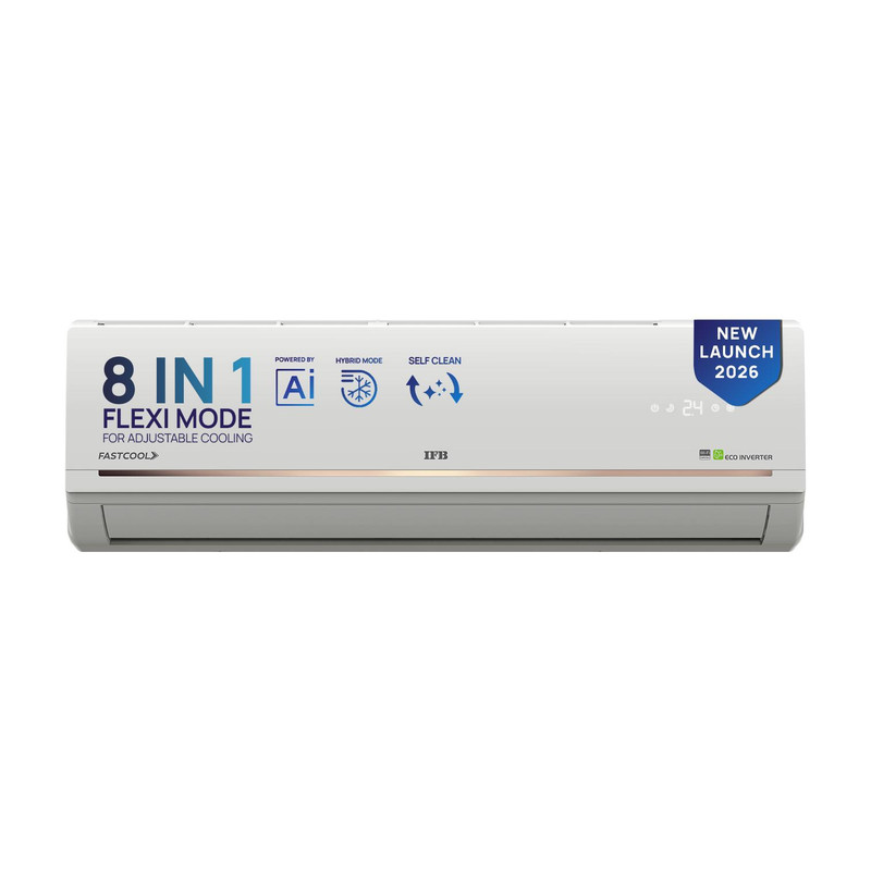 IFB 2026 Model 2 Ton 3 Star Split Inverter with Hybrid Mode, 8-in-1 Flexi Mode, Heavy Duty Compressor, Long Air Throw, Self Clean, Copper Condenser AC(CI223GD32RGM3, White)