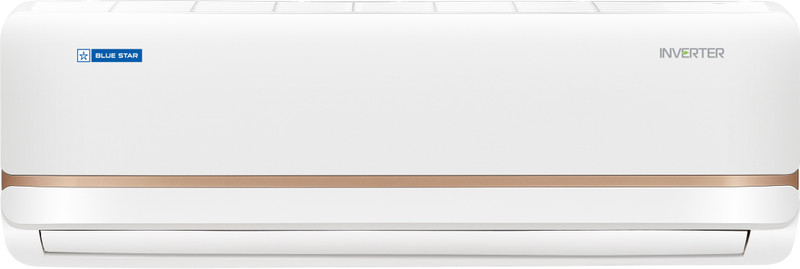 Blue Star 2024 Model 1.5 Ton 5 Star Split Inverter AC(IC518VNUR, White, Gold)