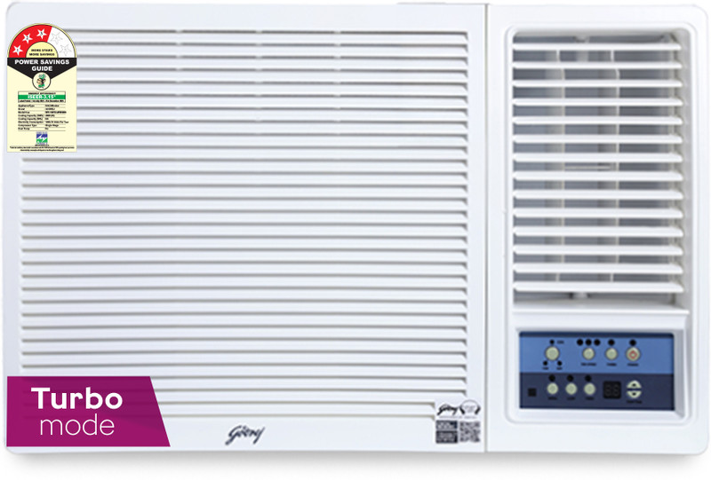 Godrej 2025 Model 1.5 Ton 3 Star Window Fixed Speed with Anti Corrosive Blue Fin AC(WFC 18UTC3-WYA, White)