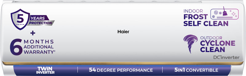Haier 2026 Model 1.4 Ton 3 Star Split Twin Inverter AC(HSI48N-G3NB-I+HSO48-3NB-I, White)