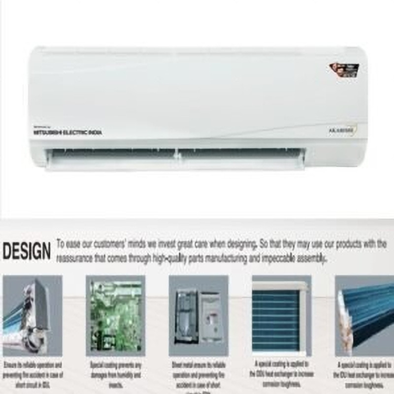Mitsubishi 2023 Model 1.8 Ton 2 Star Split Fixed Speed AC(MISTUBISHI RAM-AE22VG, White)