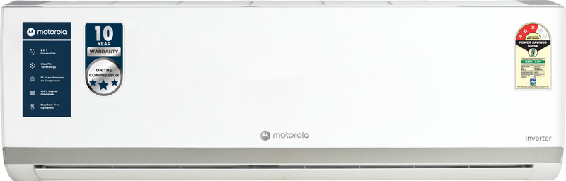MOTOROLA 2024 Model 1.5 Ton 3 Star Split Inverter AC(153IPG24WM1, White)