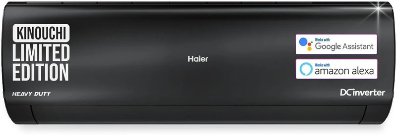 Haier Kinouchi Limited Edition 2025 Model 1.6 Ton 5 Star Split Inverter with Wi-fi AC(HS19K-PZAIB5BN-INV/HU19-5BN-INV/HSU19K-PZAIB5BN-INV, Black, White)