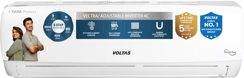Voltas 2026 Model 1.5 Ton 3 Star Split Inverter AC(183INV CAN(4504114), White)