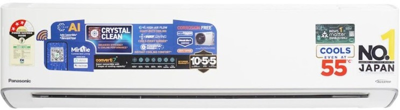 Panasonic 2025 Model 2 Ton 3 Star Split Inverter with Wi-fi Hot and Cold AC(CS-EZ24BKYFM/CU-EZ24BKYFM, White, Grey)
