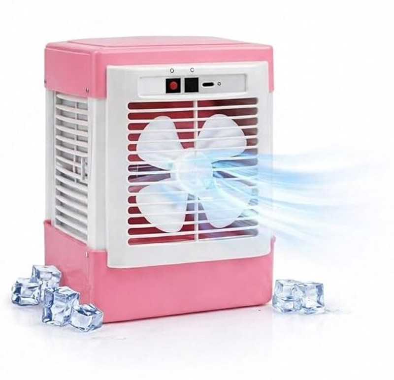 Raptas 4 L Room/Personal Air Cooler(Multicolor, 1.5L Rechargeable Portable USB Air Cooler with 3-Hour Backup)