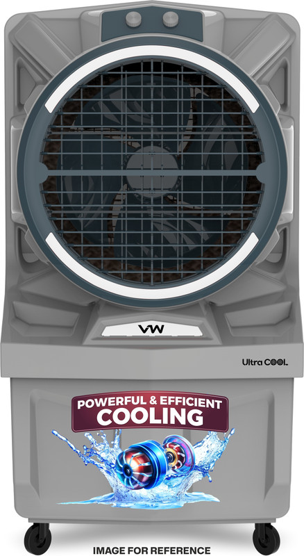 VW 125 L Desert Air Cooler With Bacteria Free Cooling Pad Technology(Grey, Ultra cool 125L)