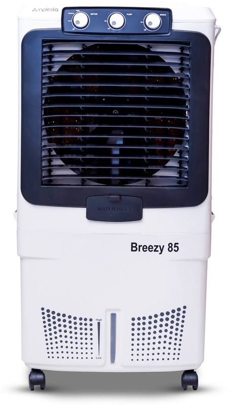 Amplesta 85 L Room/Personal Air Cooler(White, Black, Breezy 85L)