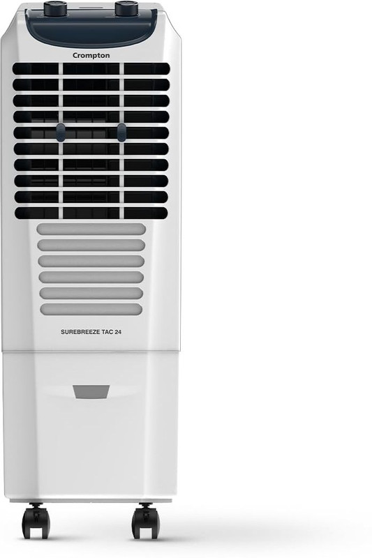 Crompton 24 L Tower Air Cooler(White, Surebreeze 24L, 4-Way Air Deflection)