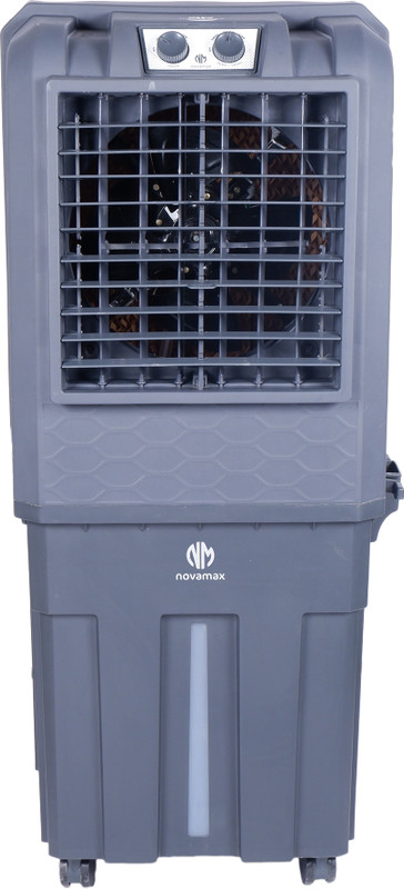 novamax 125 L Desert Air Cooler(Grey, Rambo With Honeycomb Cooling Technology)