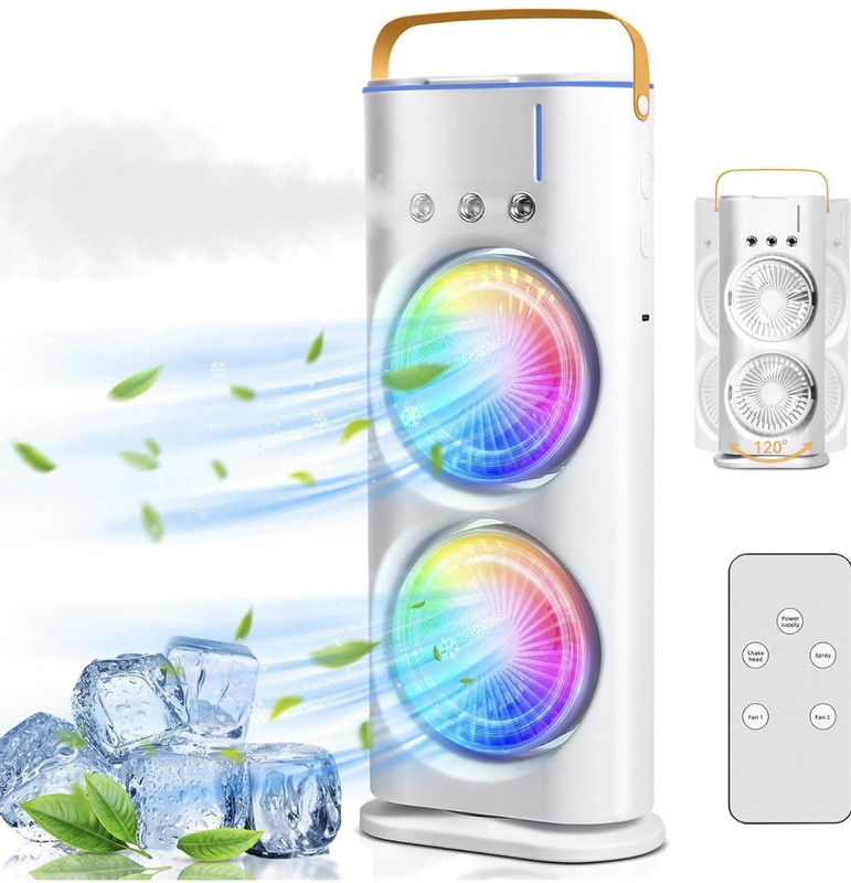 trushu enterprise 7 L Room/Personal Air Cooler(White, Portable Air Cooler Fan)