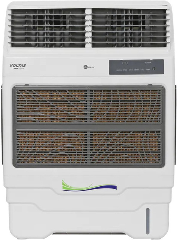 Voltas 85 L Desert Air Cooler(White & Grey, Windsor 85 T Digital With Remote)