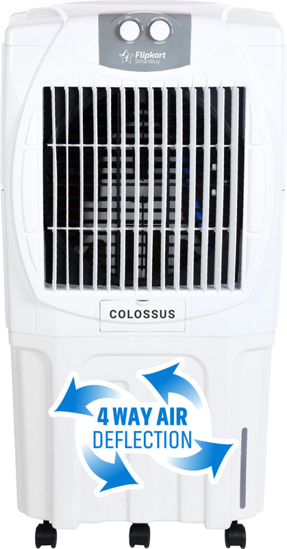 Flipkart SmartBuy 95 L Desert Air Cooler Powerful Air Throw, Honeycomb(White, Grey, Colossus 95)