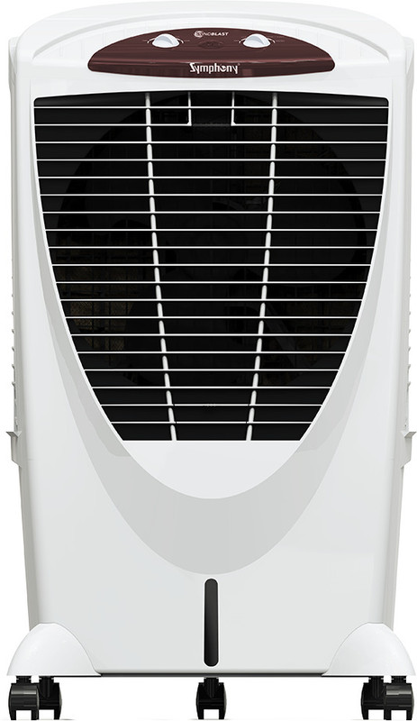 Symphony 65 L Desert Air Cooler(White, Mastercool 65 XL+ With Whisper-quite performance & 4-side honeycomb pads)