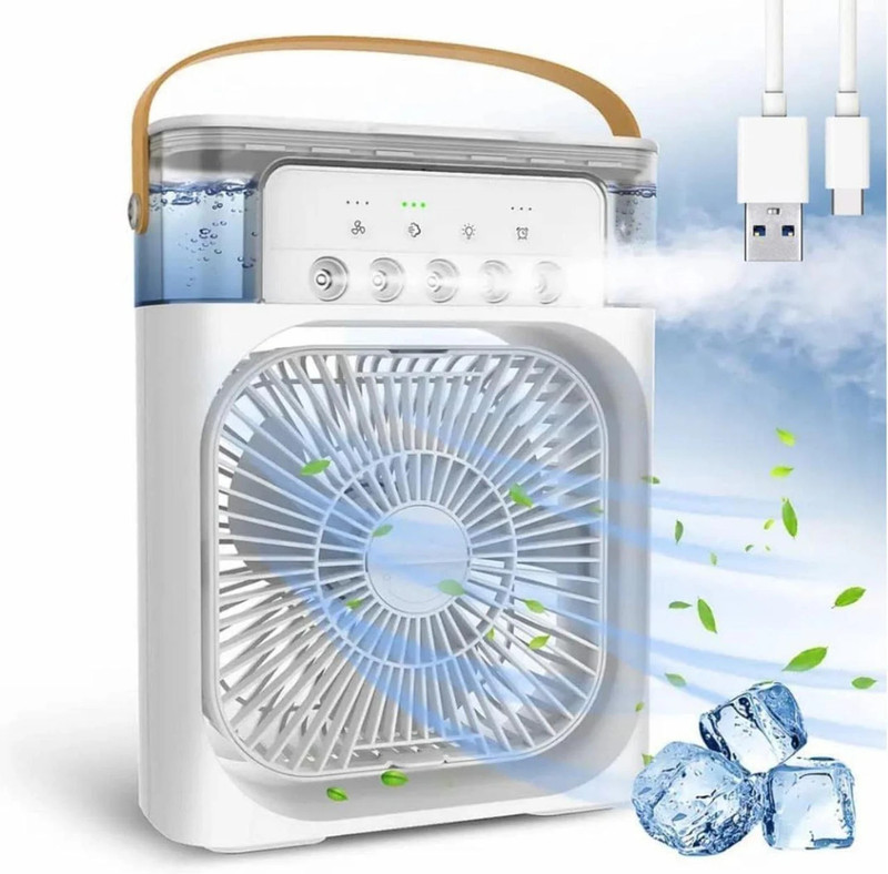 KOVAH 6 L Room/Personal Air Cooler(Multicolor, Portable Mini Air Cooler Fan with Humidifier)