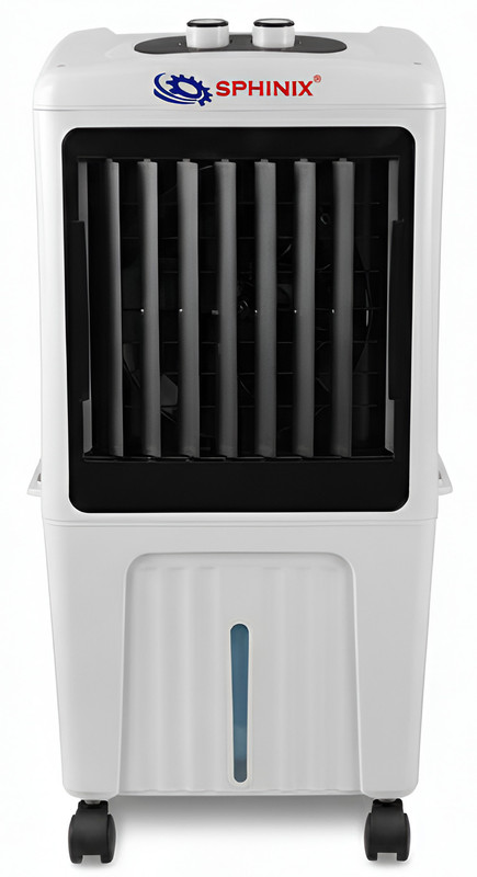SPHINIX 25 L Room/Personal Air Cooler(White & Black, Jupiter 25 L Room/Personal Air Cooler for Room,Hall,Kitchen,Shops & Domestic Use)