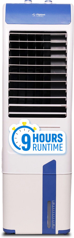 Flipkart SmartBuy 30 L Tower Air Cooler 360 Rotation, Ice Chamber(White, Blue, Alpine)