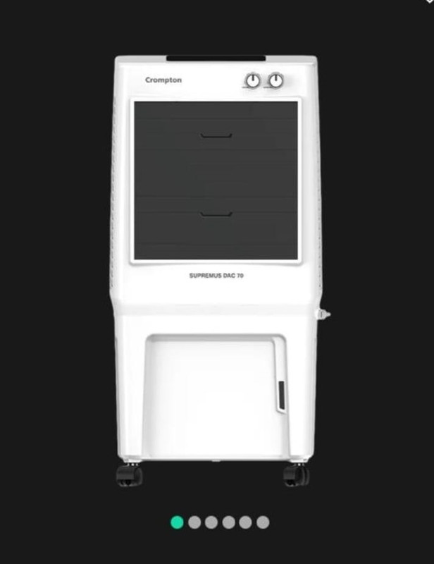 Crompton 53 L Desert Air Cooler(White, Black, Cool Breeze DAC)